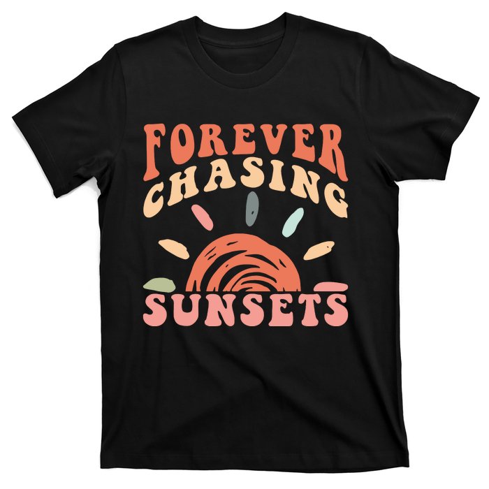 Retro Sunsets Summer Vacation Beach T-Shirt