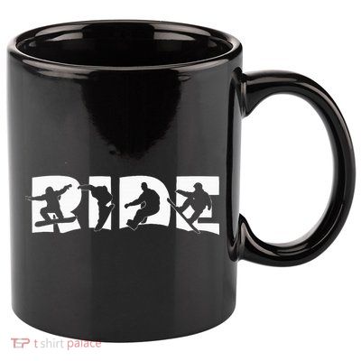Ride Snowboard Snowboarding Gift Snowboarding 11oz C Handle Ceramic Mug