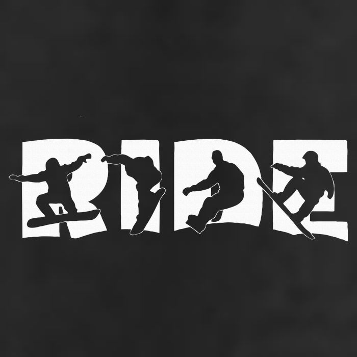 Ride Snowboard Snowboarding Gift Snowboarding Golf Towel