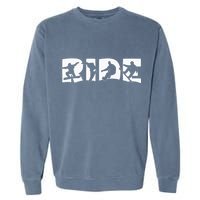 Ride Snowboard Snowboarding Gift Snowboarding Garment-Dyed Sweatshirt