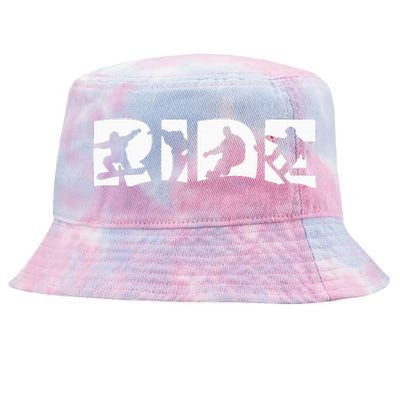 Ride Snowboard Snowboarding Gift Snowboarding Tie-Dyed Bucket Hat