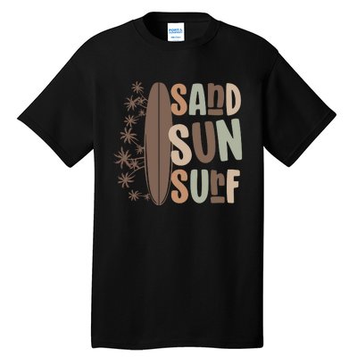 Retro Sand Sun Surf Boho Summer Tall T-Shirt