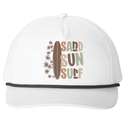 Retro Sand Sun Surf Boho Summer Snapback Five-Panel Rope Hat