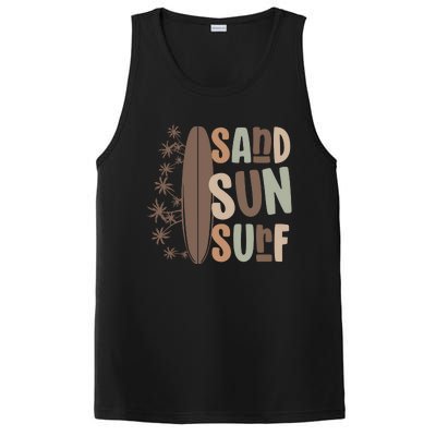 Retro Sand Sun Surf Boho Summer PosiCharge Competitor Tank