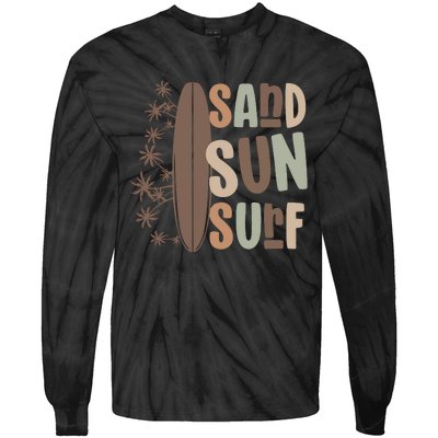 Retro Sand Sun Surf Boho Summer Tie-Dye Long Sleeve Shirt