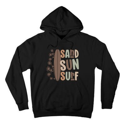 Retro Sand Sun Surf Boho Summer Tall Hoodie