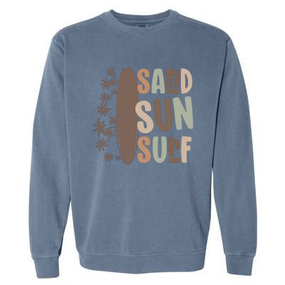 Retro Sand Sun Surf Boho Summer Garment-Dyed Sweatshirt