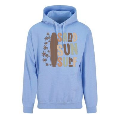 Retro Sand Sun Surf Boho Summer Unisex Surf Hoodie