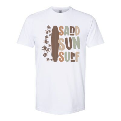 Retro Sand Sun Surf Boho Summer Softstyle CVC T-Shirt