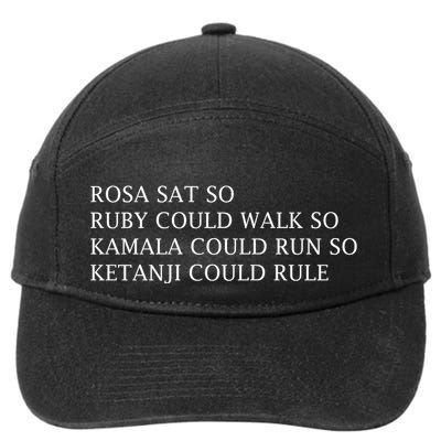 Rosa Sat So Ruby Could Walk So Kamala Could Run So 7-Panel Snapback Hat
