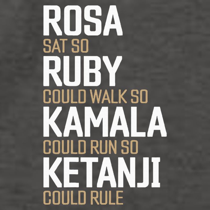 Rosa Sat So Ruby Walk So Kamala Run So Ketanji Rule Kbj Vector Backpack