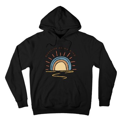 Retro Sun Shine On My Mind Beach Hoodie