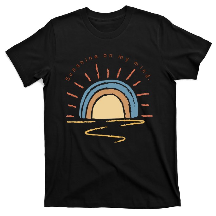 Retro Sun Shine On My Mind Beach T-Shirt