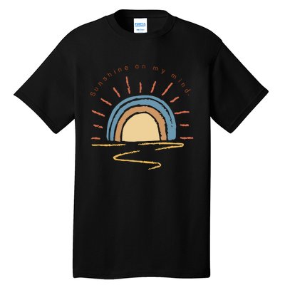 Retro Sun Shine On My Mind Beach Tall T-Shirt