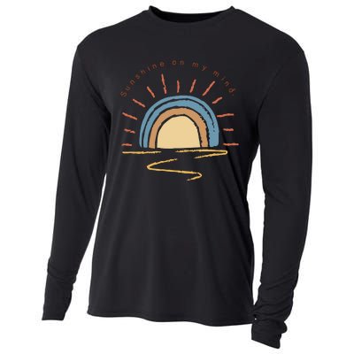 Retro Sun Shine On My Mind Beach Cooling Performance Long Sleeve Crew