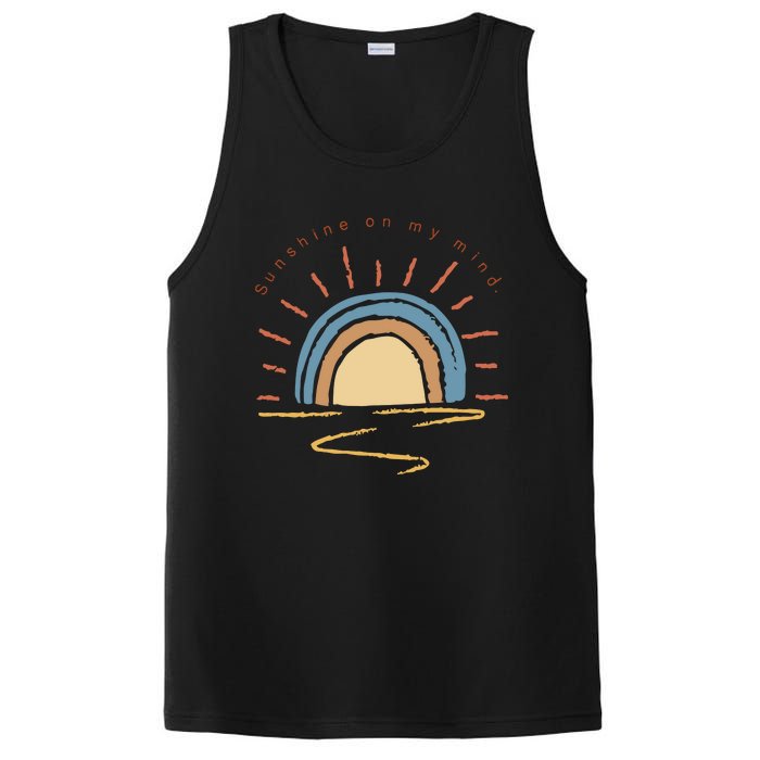 Retro Sun Shine On My Mind Beach PosiCharge Competitor Tank