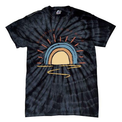 Retro Sun Shine On My Mind Beach Tie-Dye T-Shirt