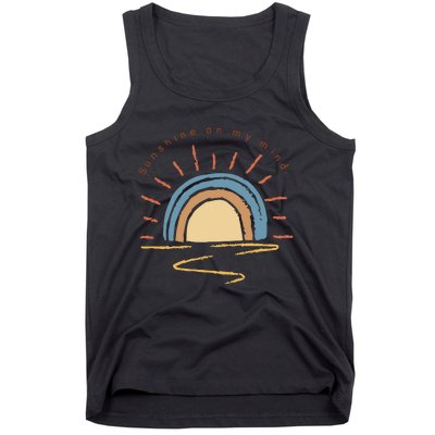 Retro Sun Shine On My Mind Beach Tank Top