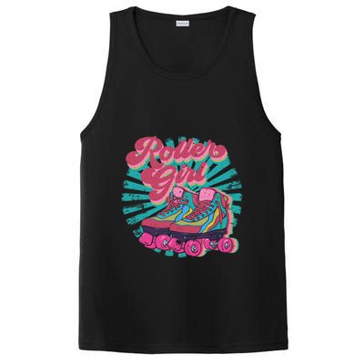 Roller Skate Skating 70s Retro Gift PosiCharge Competitor Tank
