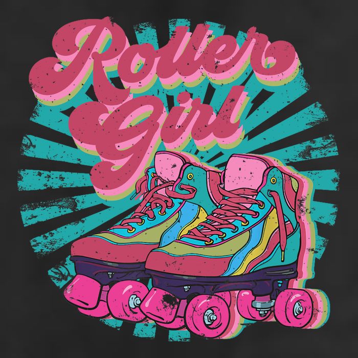 Roller Skate Skating 70s Retro Gift Microfiber Hand Towel