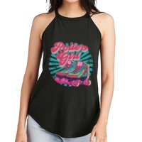 Roller Skate Skating 70s Retro Gift Women's Perfect Tri Rocker Tank