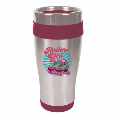 Roller Skate Skating 70s Retro Gift 16oz Travel Tumbler