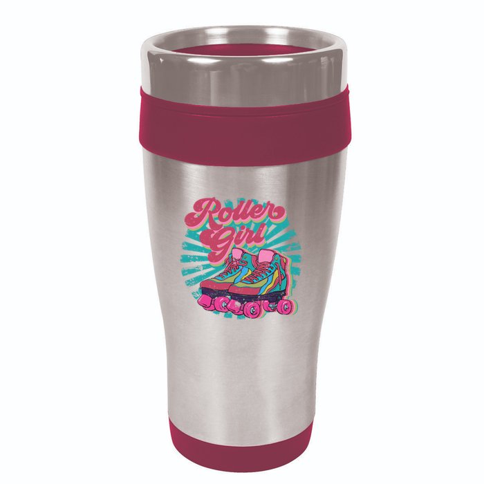 Roller Skate Skating 70s Retro Gift 16oz Travel Tumbler