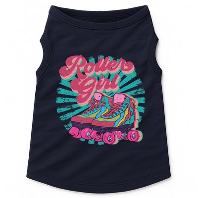 Roller Skate Skating 70s Retro Gift Doggie Tank