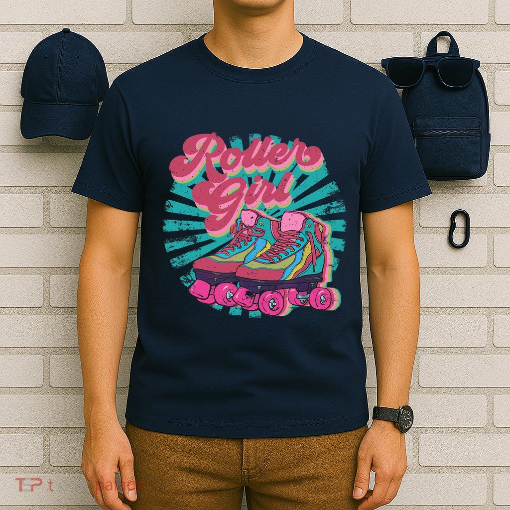 Roller Skate Skating 70s Retro Gift T-Shirt