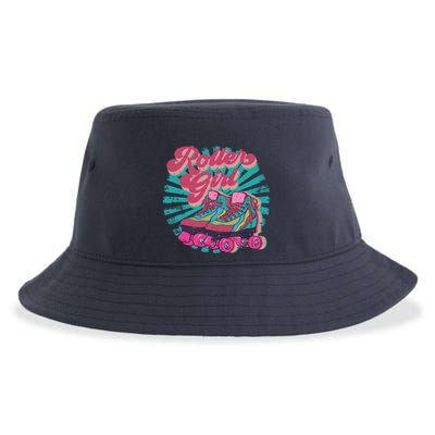 Roller Skate Skating 70s Retro Gift Sustainable Bucket Hat