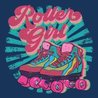 Roller Skate Skating 70s Retro Gift Drawstring Bag