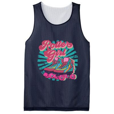 Roller Skate Skating 70s Retro Gift Mesh Reversible Basketball Jersey Tank