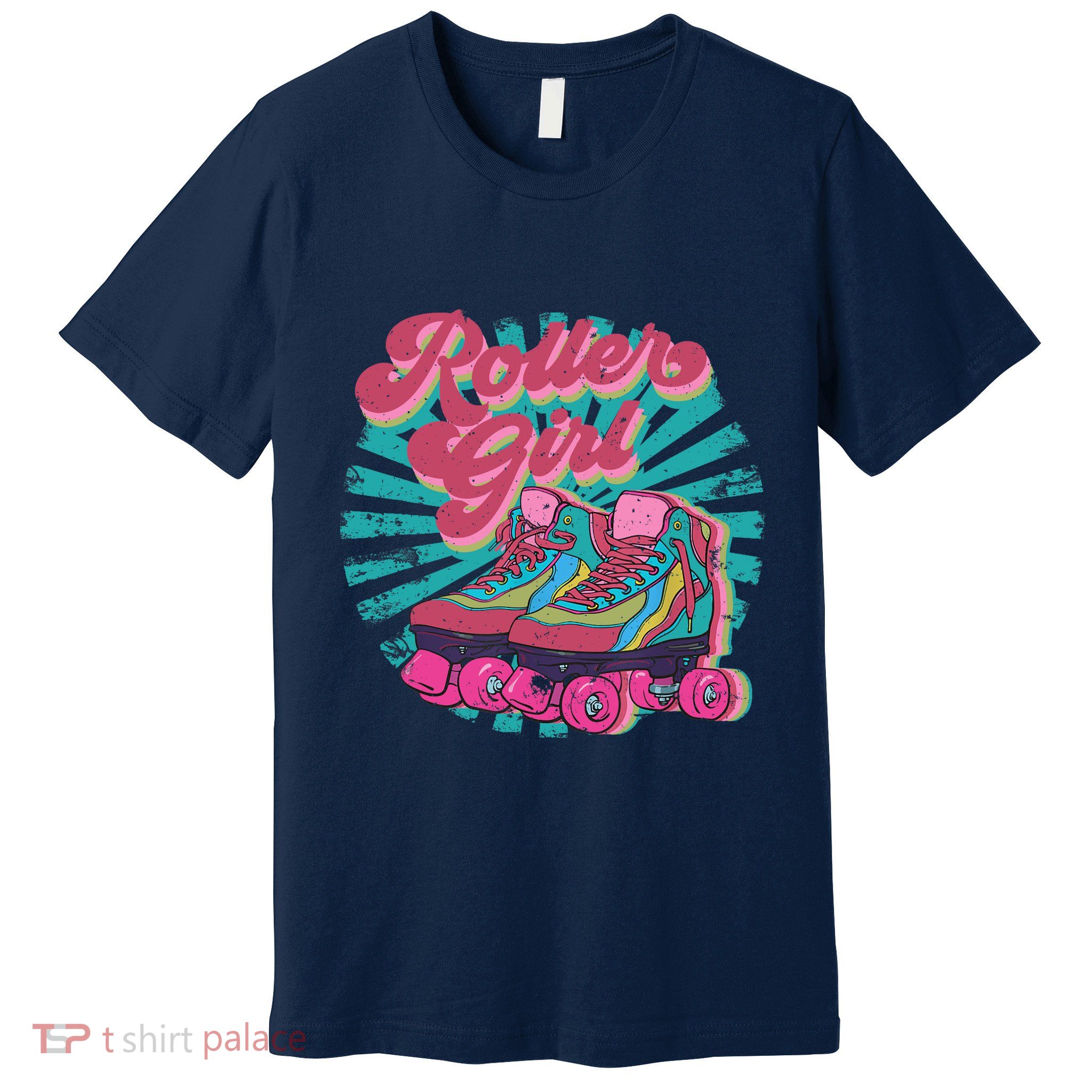 Roller Skate Skating 70s Retro Gift Premium T-Shirt