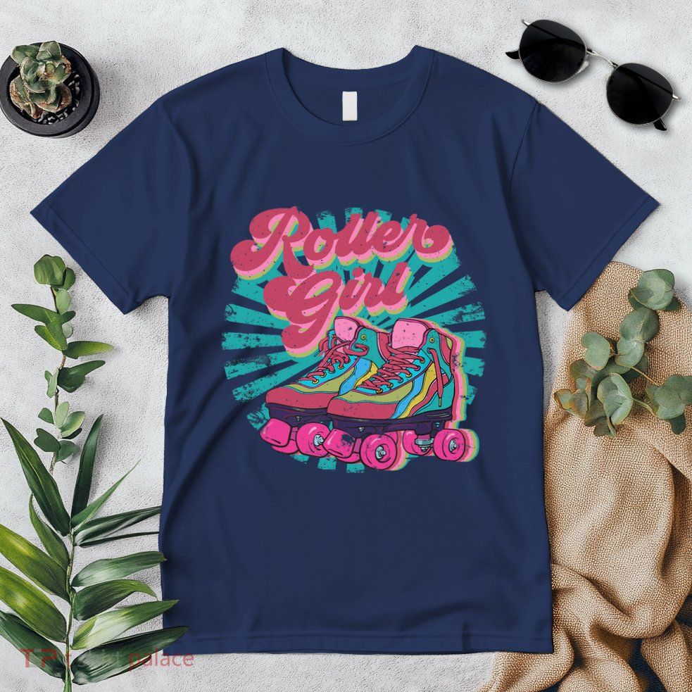Roller Skate Skating 70s Retro Gift Premium T-Shirt