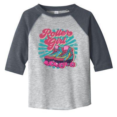 Roller Skate Skating 70s Retro Gift Toddler Fine Jersey T-Shirt