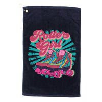 Roller Skate Skating 70s Retro Gift Golf Towel