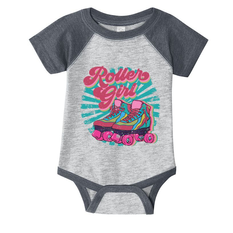 Roller Skate Skating 70s Retro Gift Infant Baby Jersey Bodysuit