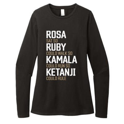 Rosa Sat So Ruby Walk So Kamala Run So Ketanji Rule Kbj Womens CVC Long Sleeve Shirt