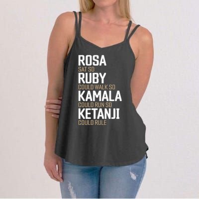 Rosa Sat So Ruby Walk So Kamala Run So Ketanji Rule Kbj Women's Strappy Tank