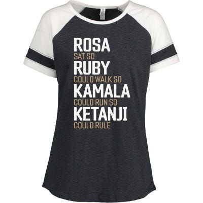 Rosa Sat So Ruby Walk So Kamala Run So Ketanji Rule Kbj Enza Ladies Jersey Colorblock Tee