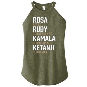 Rosa Sat So Ruby Walk So Kamala Run So Ketanji Rule Kbj Women’s Perfect Tri Rocker Tank