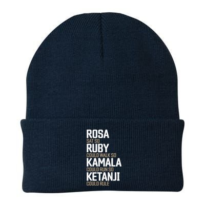 Rosa Sat So Ruby Walk So Kamala Run So Ketanji Rule Kbj Knit Cap Winter Beanie