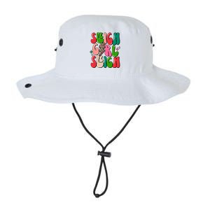 Retro Sleigh Sleigh Merry Christmas Boho Xmas Gift Legacy Cool Fit Booney Bucket Hat