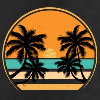 Retro Summer Sunset Vibe Vacation Beach Life Cool Comfort Performance Bucket Hat