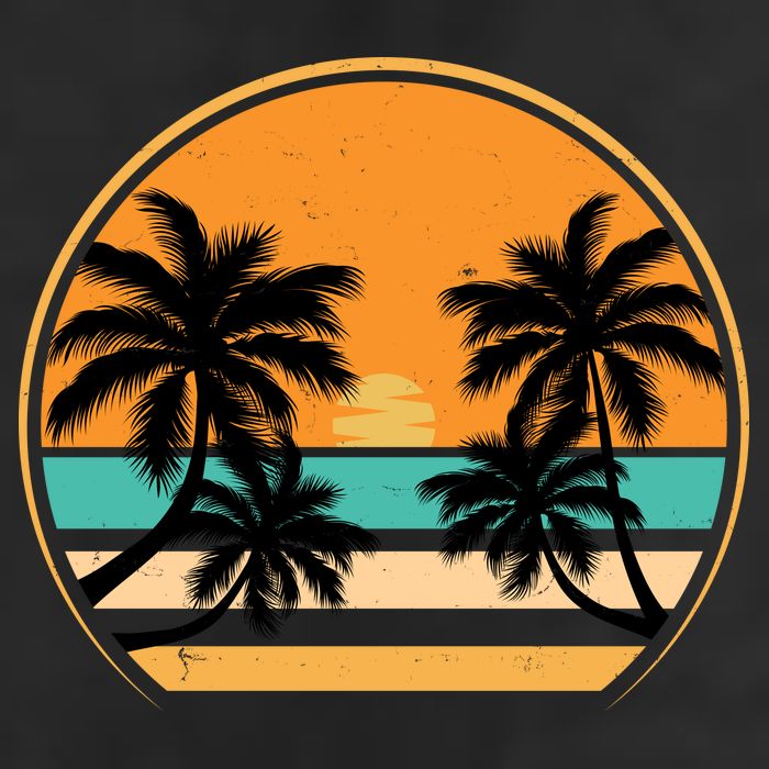 Retro Summer Sunset Vibe Vacation Beach Life Cool Comfort Performance Bucket Hat