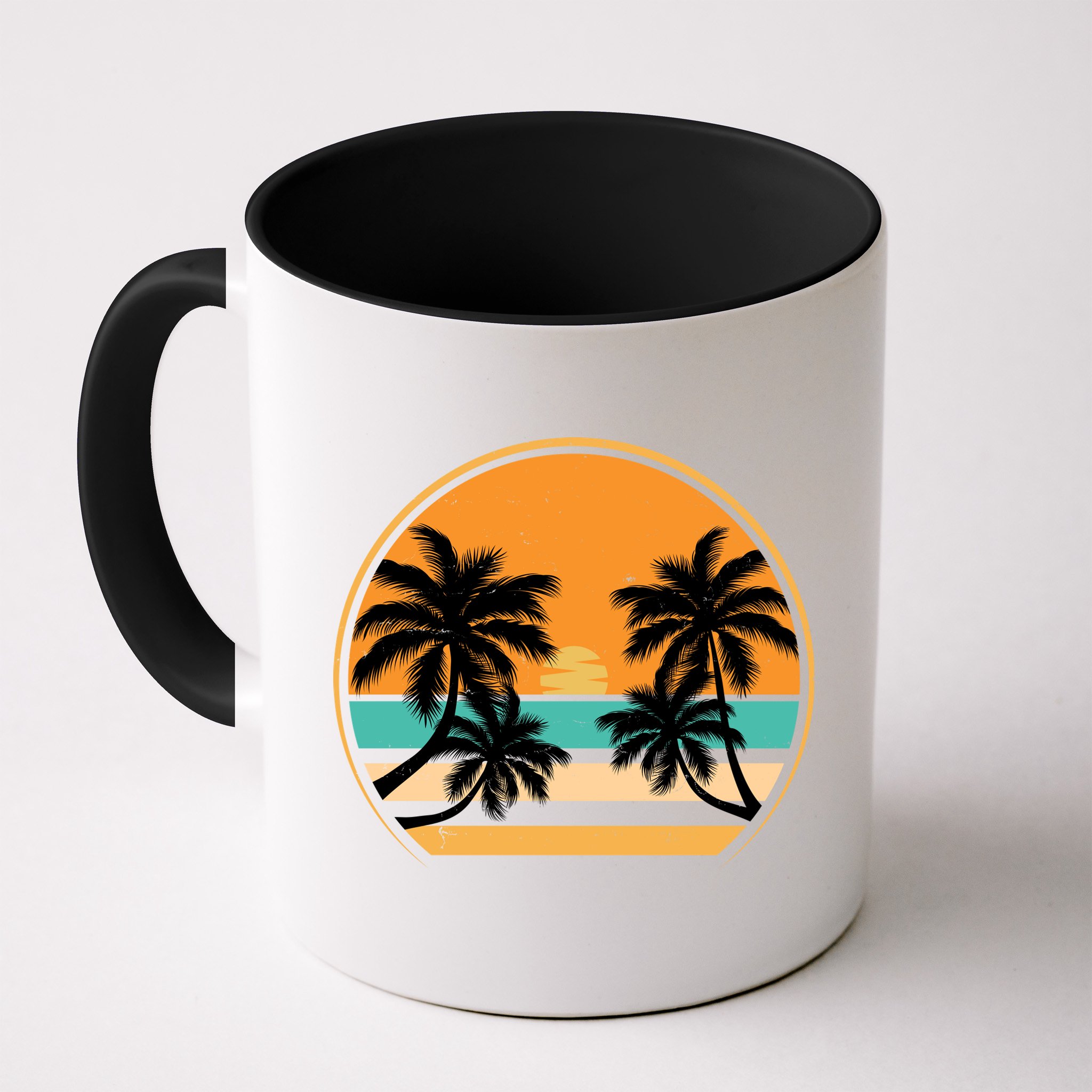 Retro Summer Sunset Vibe Vacation Beach Life Mug