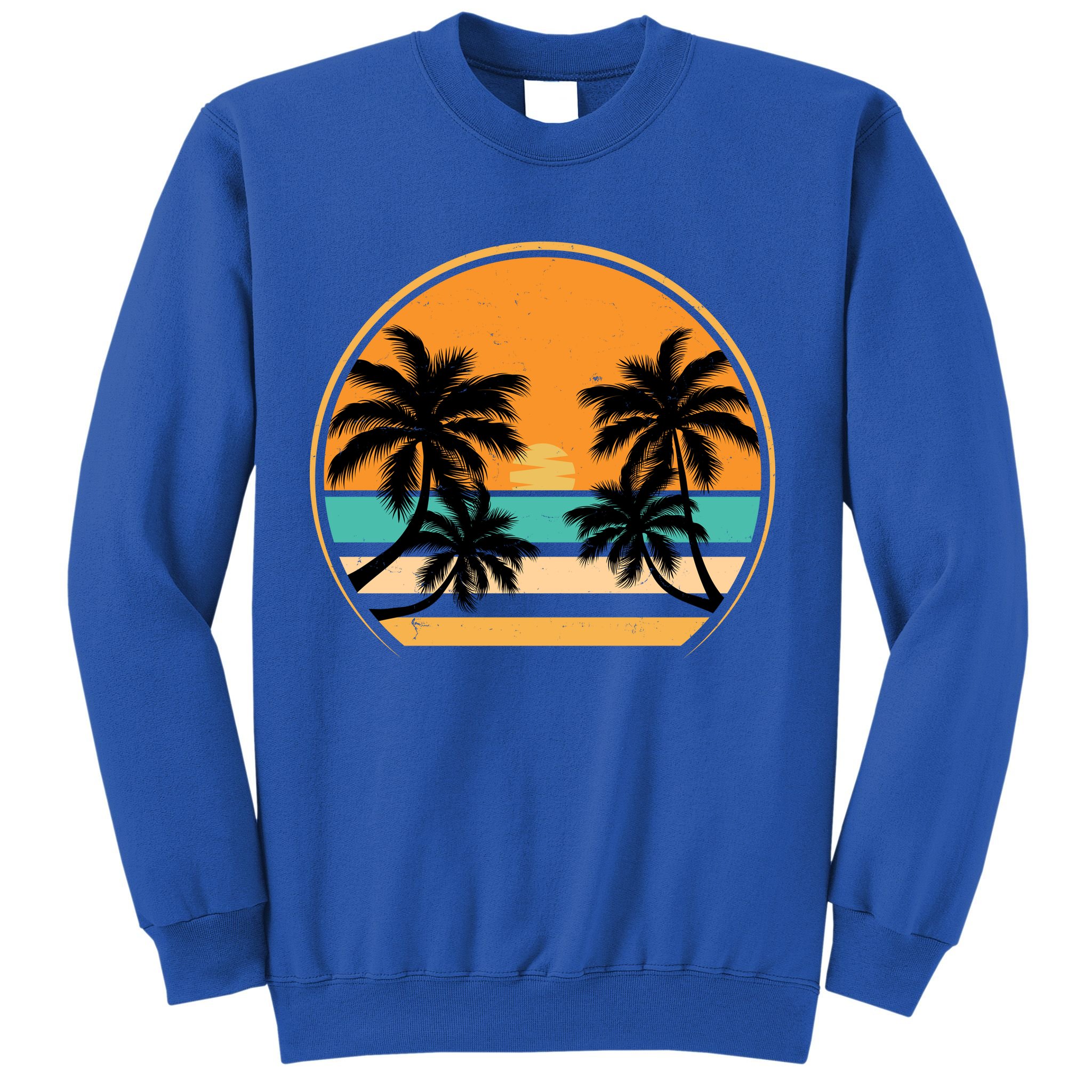 Retro Summer Sunset Vibe Vacation Beach Life Sweatshirt