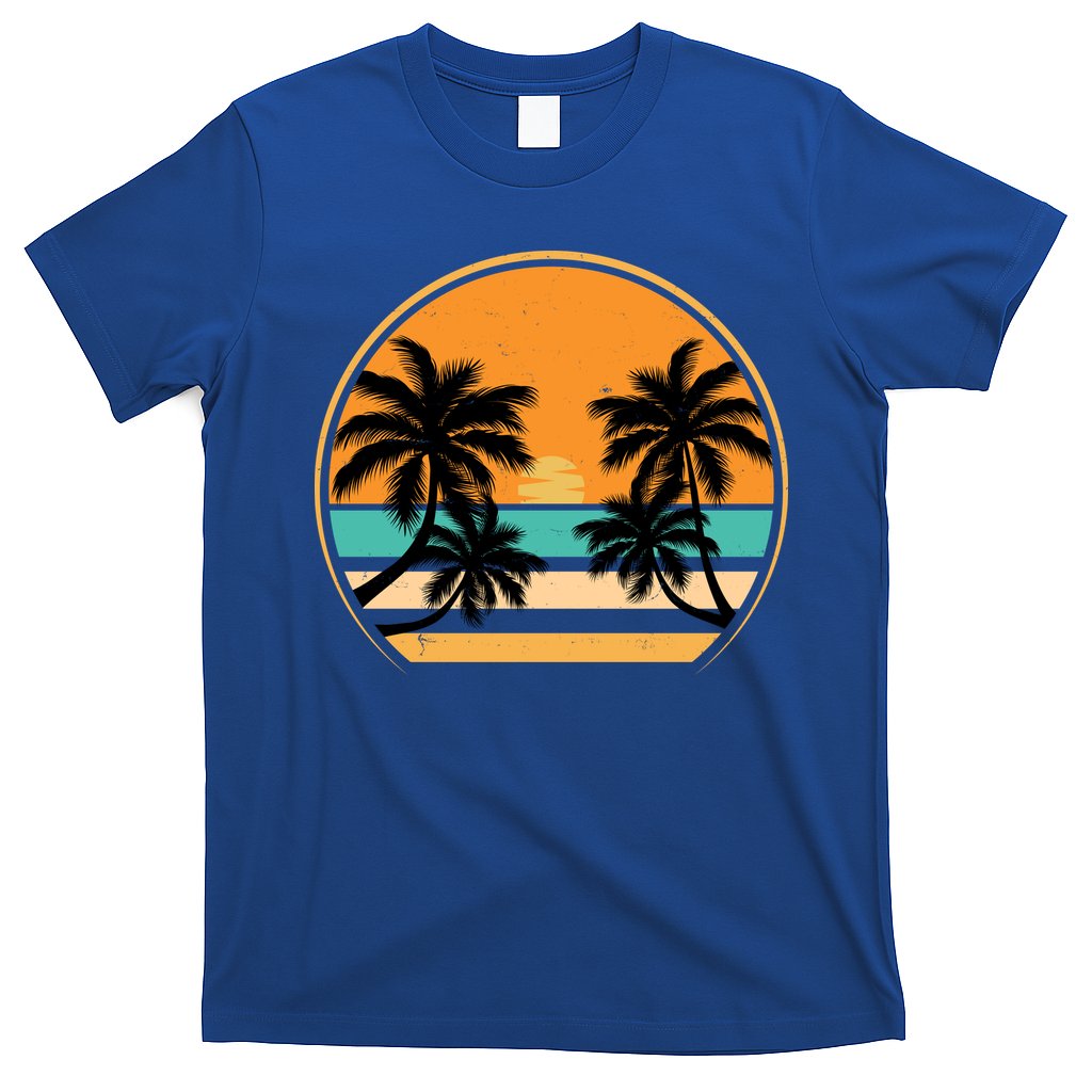 Retro Summer Sunset Vibe Vacation Beach Life T-Shirt