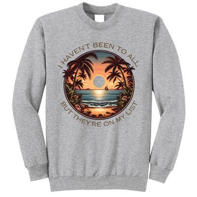 Retro Sunsets Summer Beach Tall Sweatshirt