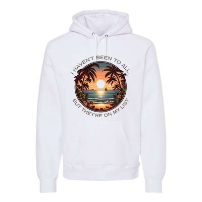 Retro Sunsets Summer Beach Premium Hoodie